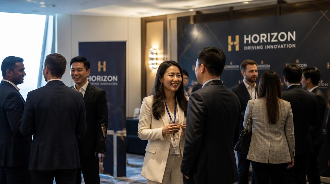 Professioneel zakelijk netwerkevent